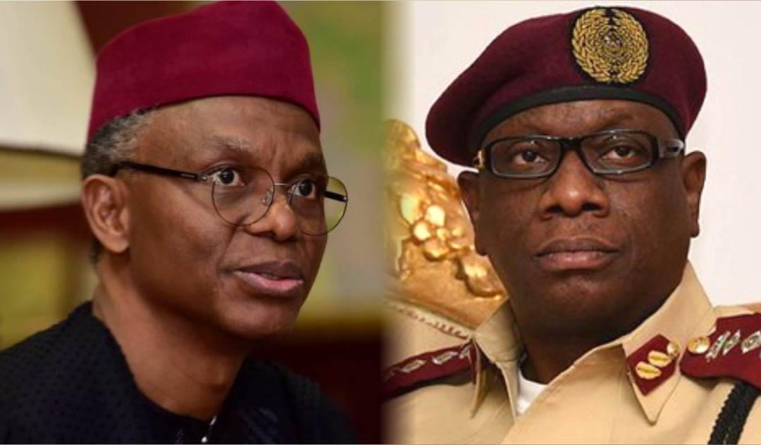 Kaduna State Governor, Nasir El-Rufai and FRSC Corps Marshal, Boboye Oyeyemi