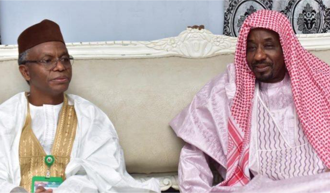Kaduna governor, Nasir El-Rufai and Lamido Sanusi