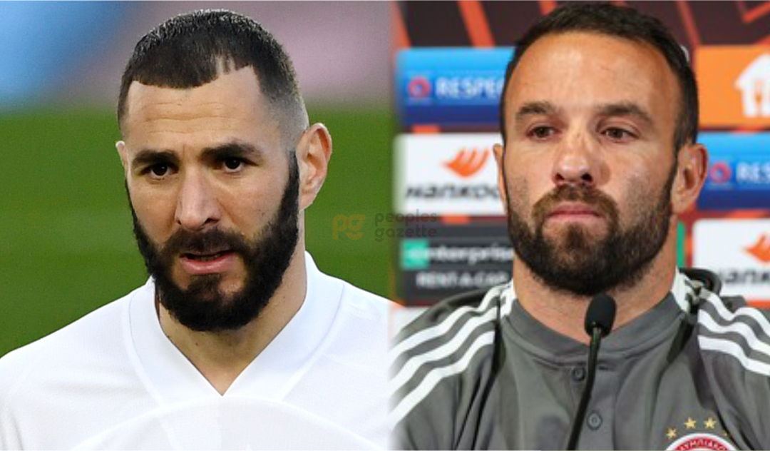 Karim Benzema and Mathieu Valbuena