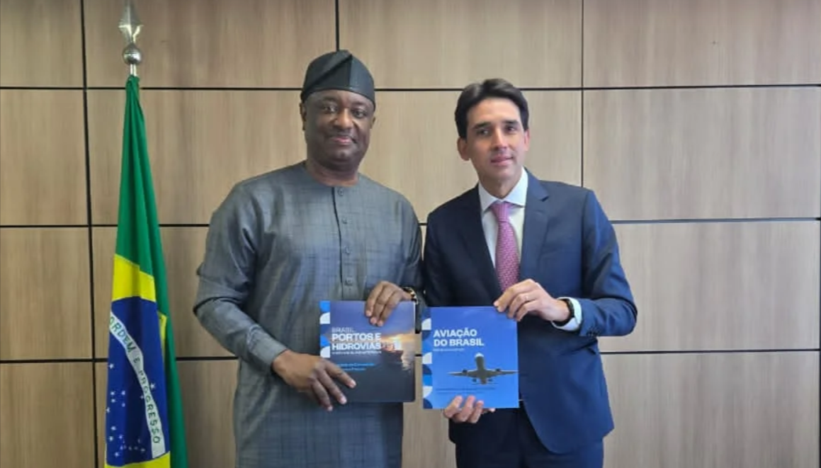 Aviation Minister, Festus Keyamo and Brazil’s Minister of Ports and Airports, Silvio Costa Filho