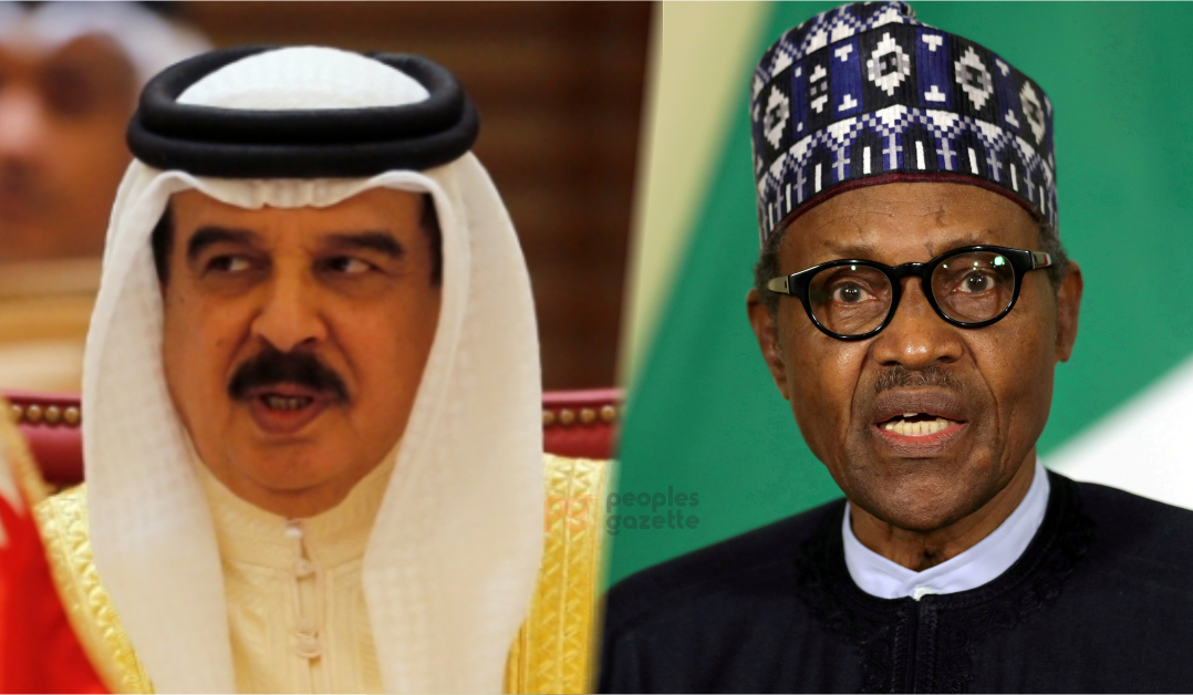 King of Bahrain, His Royal Majesty King Hamad bin Isa Al Khalifa and President Muhammadu Buhari