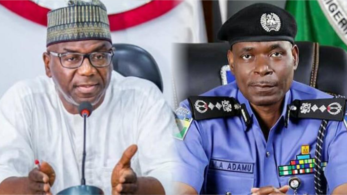 Kwara State Governor, AbdulRahman AbdulRazaq and Inspector General of Police, Mohammed Adamu
