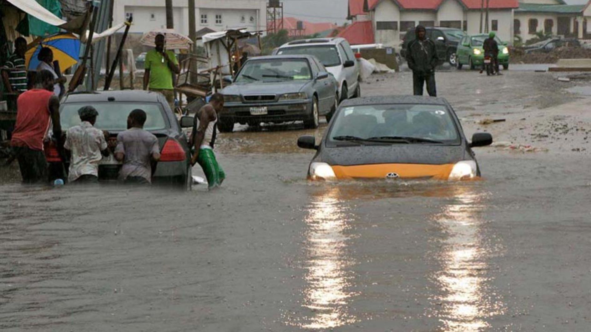 Flooded Lagos Island