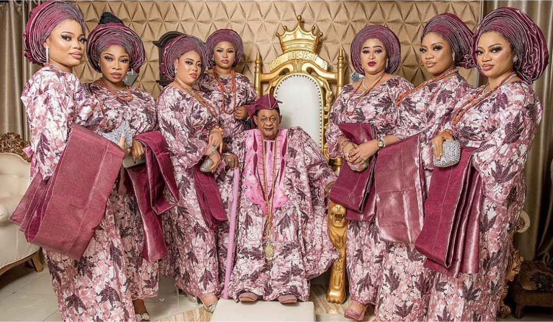 Late Alaafin with his wives