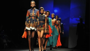 MODELS ON NIGERIAN FASHION RUNWAY