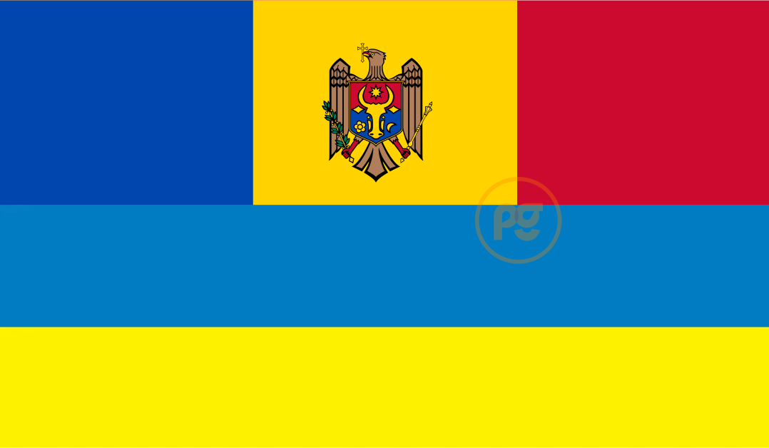 MOLDOVA and UKRAINE flags used to illustrate the story