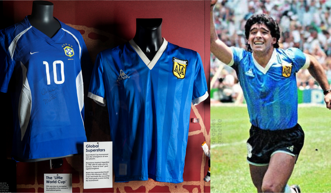 Maradona 'hand of God' shirt