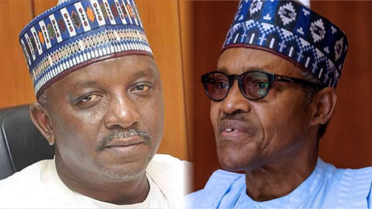 Minister of Power Sale Mamman and President Muhammadu Buhari