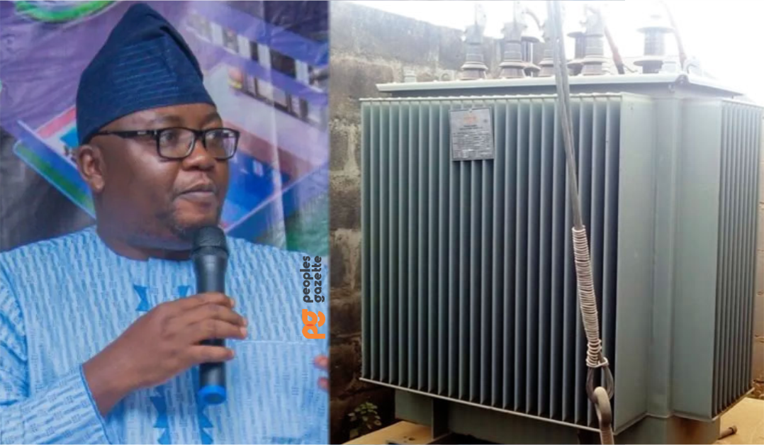 Minister of power, Adebayo Adelabu and Transformer