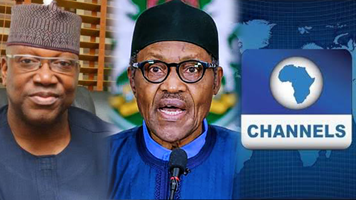 Momoh, Buhari and Channels TV logo