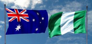 Australian and Nigerian flags