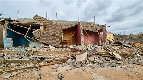 Demolished houses at Surulere Community, Alagbado, Lagos State.