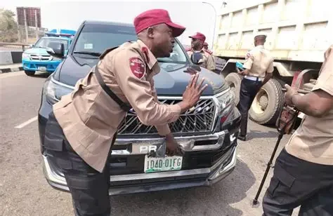FRSC impounding auto in Abuja
