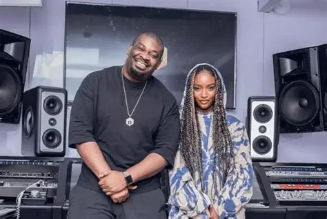 Don Jazzy with Ayra Starr