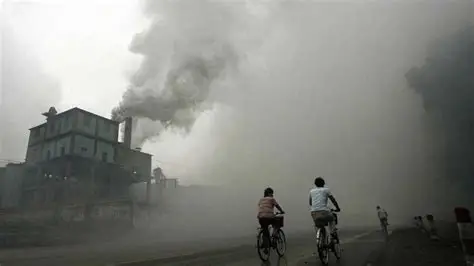 Polluted air