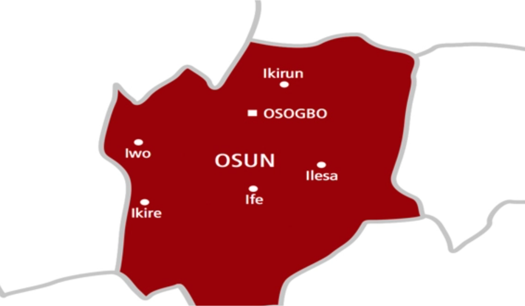 Osun on map used to illustrate the story