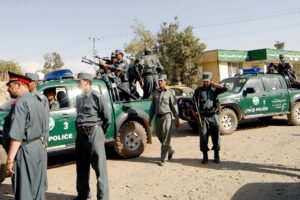 Afghan security operatives [Photo Credit: TOPSHOT AFGANISTAN SECURITY POLICE]