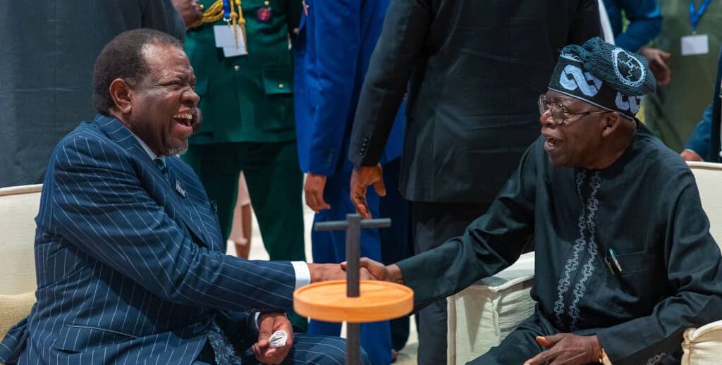 President Bola Tinubu and President Hage Geingob