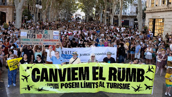Protest in Mallorca
