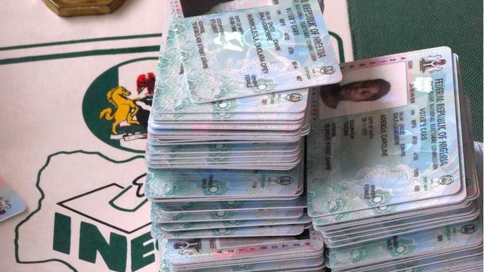 Permanent Voters Cards (PVCs) used to illustrate the story