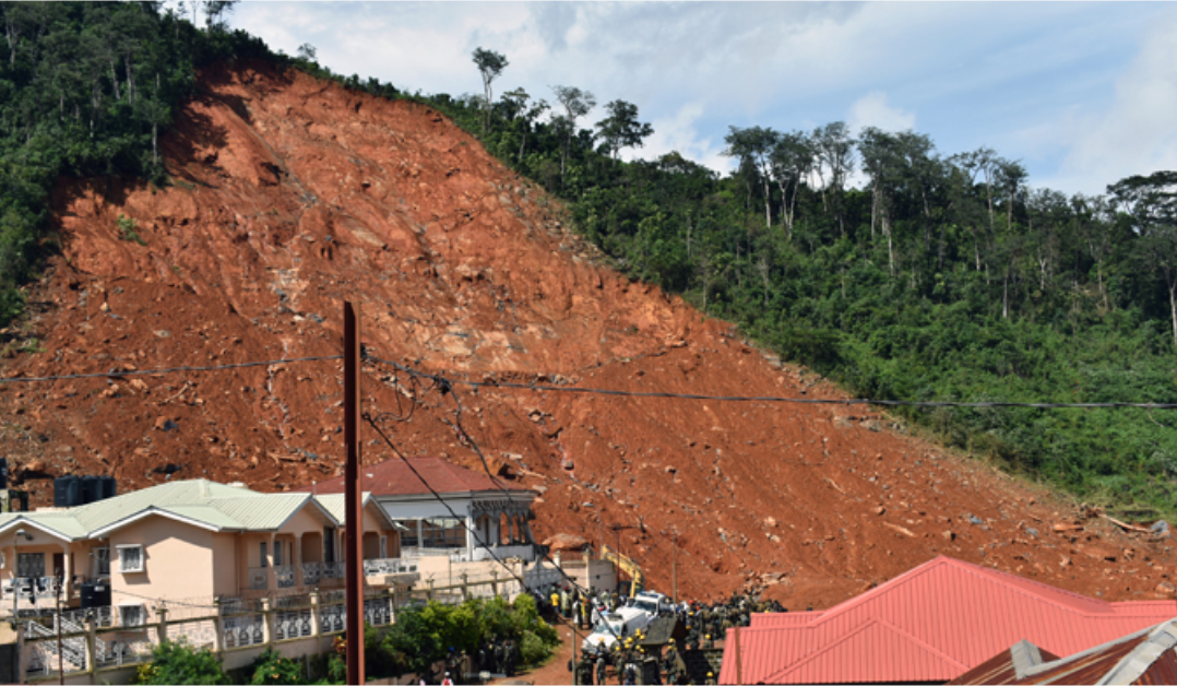 Photo of a mudslide used to illustrate the story