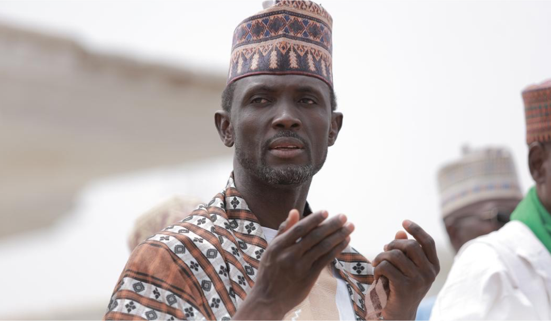 Photo of a Muslim man praying