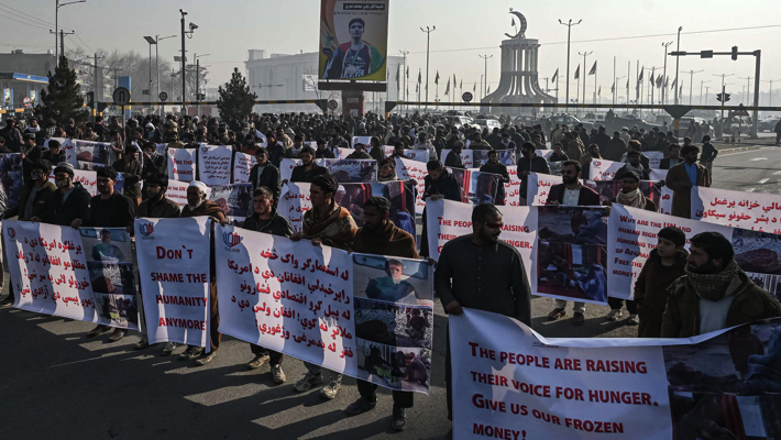 Protesters in Kabul