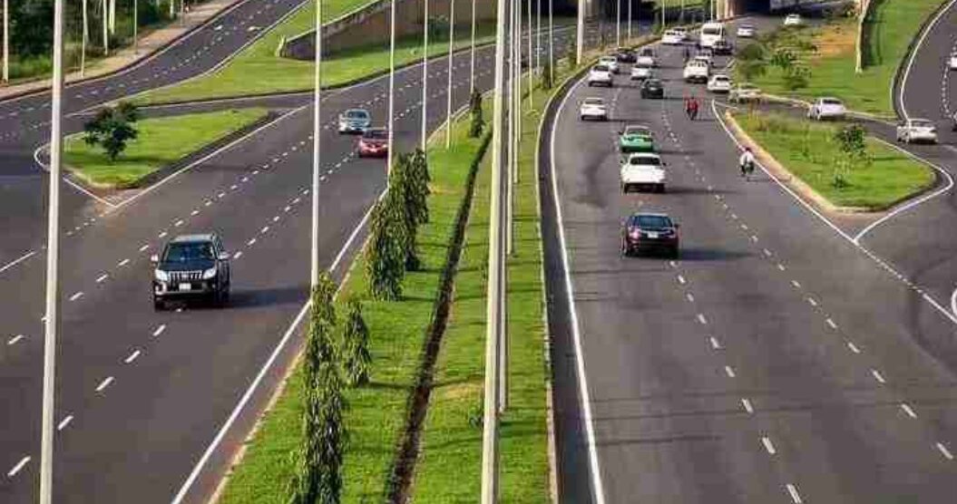 Vehicles on Abuja road