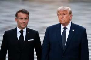 Macron with Trump