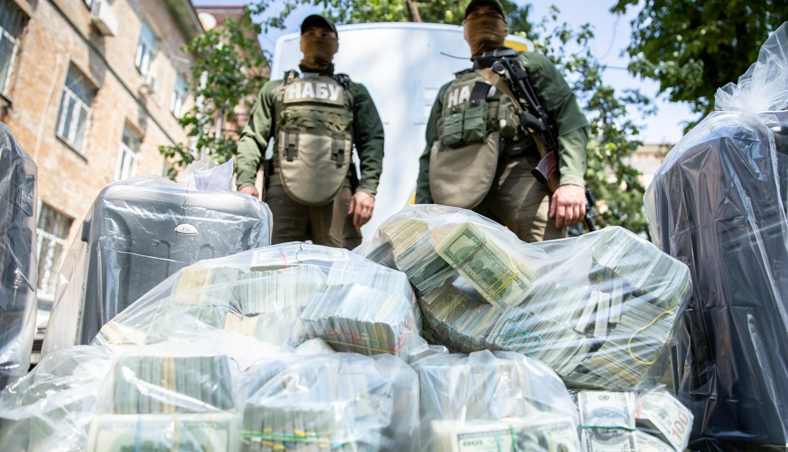 Bundles of banknotes