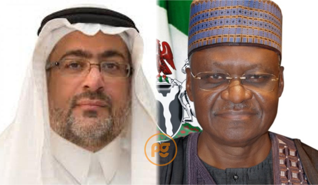 Saudi Arabia deputy minister of environment, water and agriculture, Ahmed Alkhamshi and Nigeria minister of state for foreign affairs, Zubairu Dada