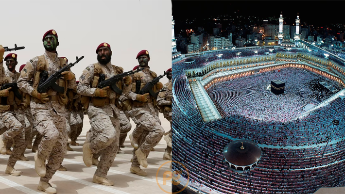 Saudi soldiers, Al kaaba