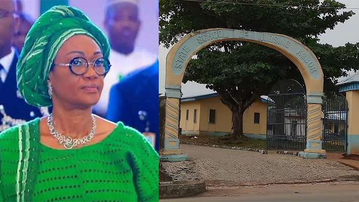 Remi and School of Nursing in Agbor.