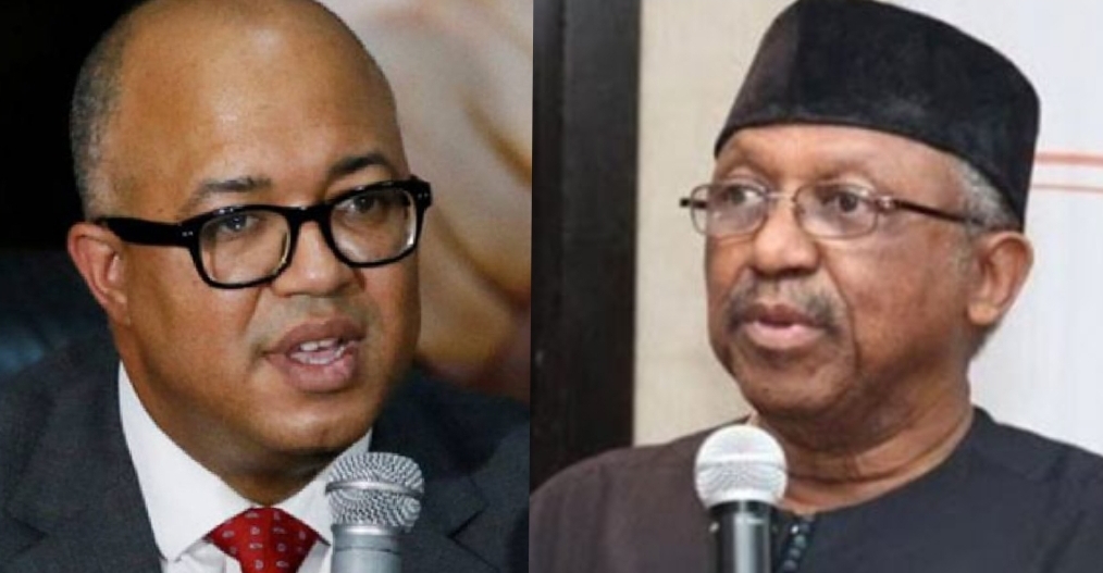 Minister of health Osagie Ehanire and DG NCDC Chikwe Ihekweazu