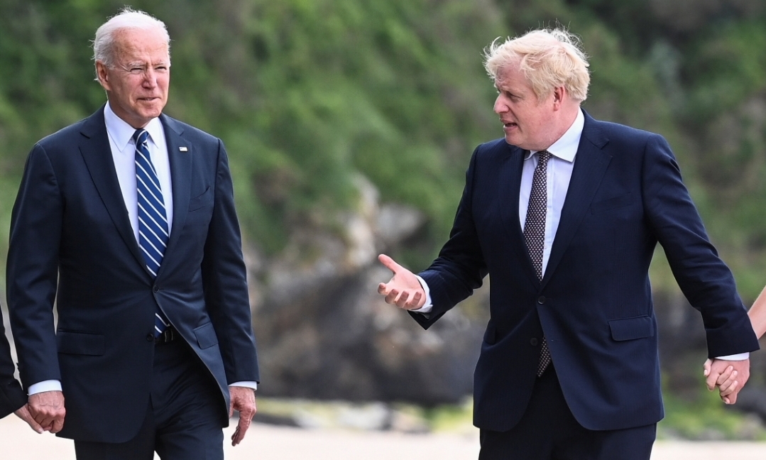 Boris Johnson and Joe Biden