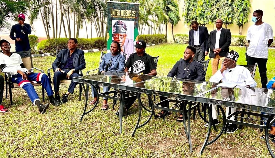 Bola Tinubu and Ex-Super Eagles players