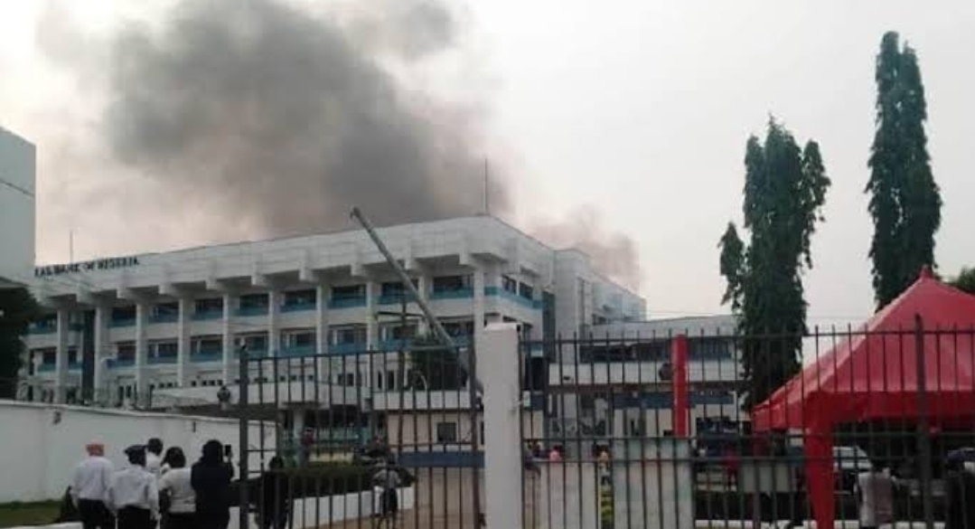 Benue CBN office on fire