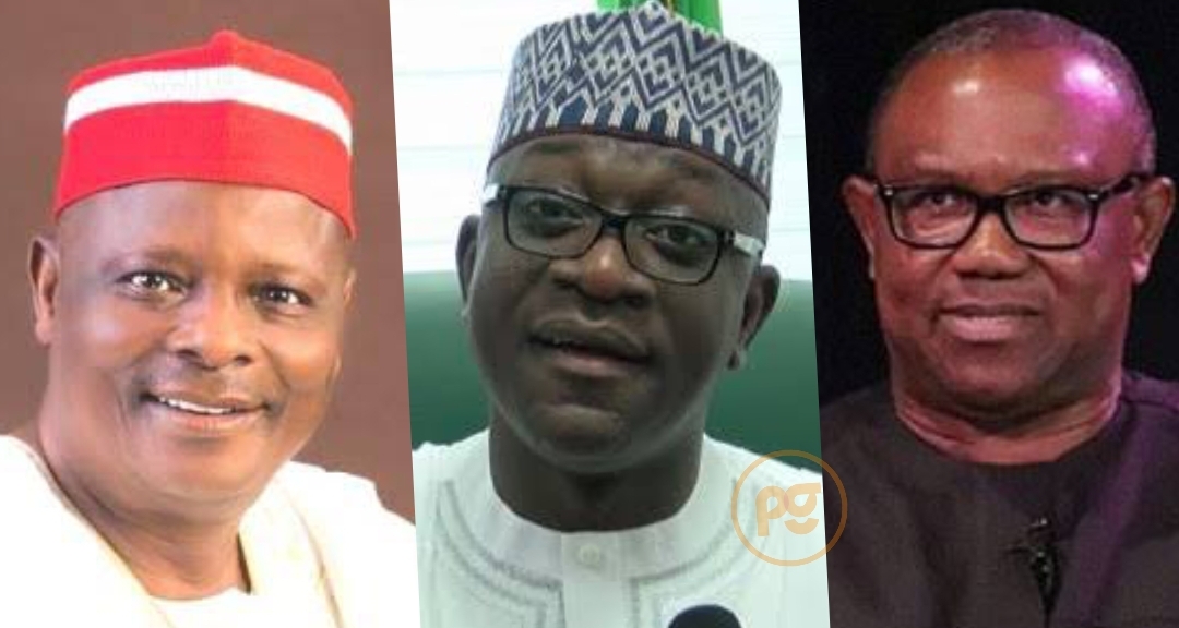 Rabiu Kwankwaso, Abdulmumin Jibrin and Peter Obi