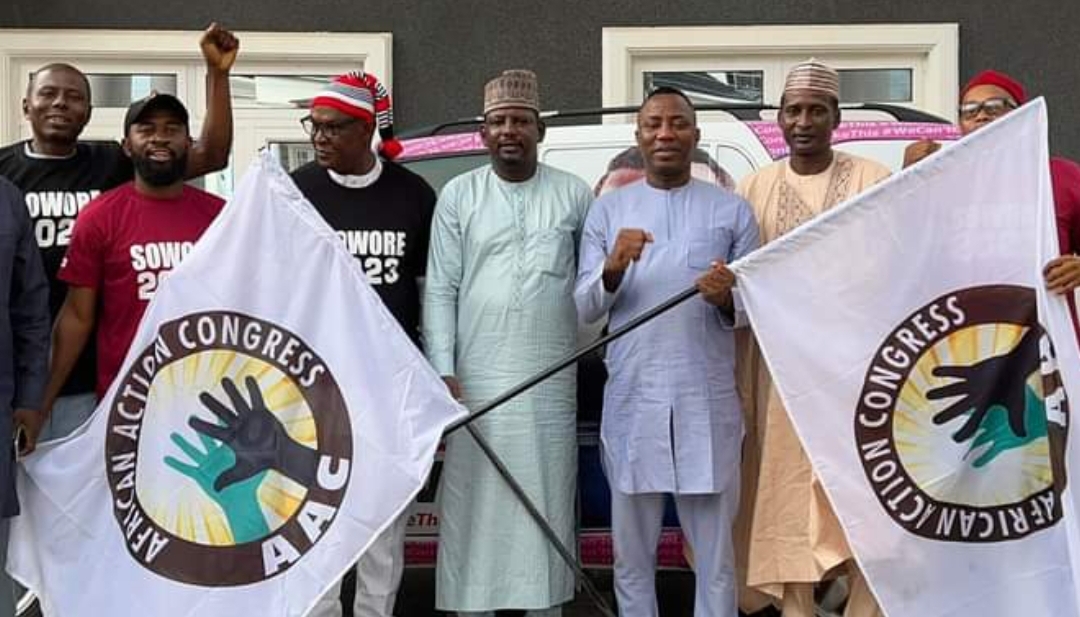 Omoyele Sowore, Harum Magashi and other party members