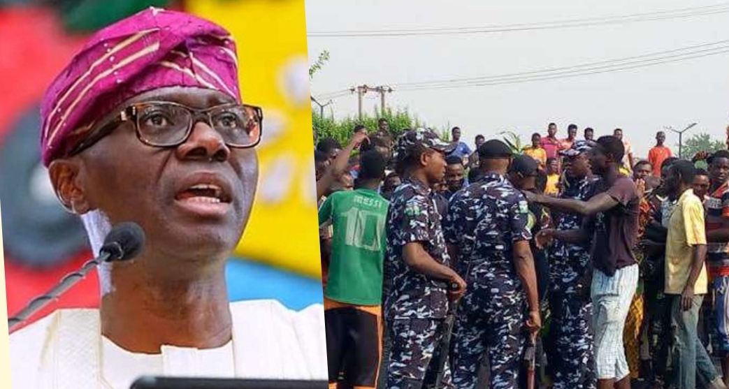 Babajide Sanwo-Olu /Protesters