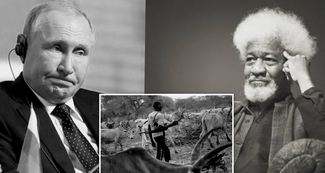 Vladimir Putin and Wole Soyinka