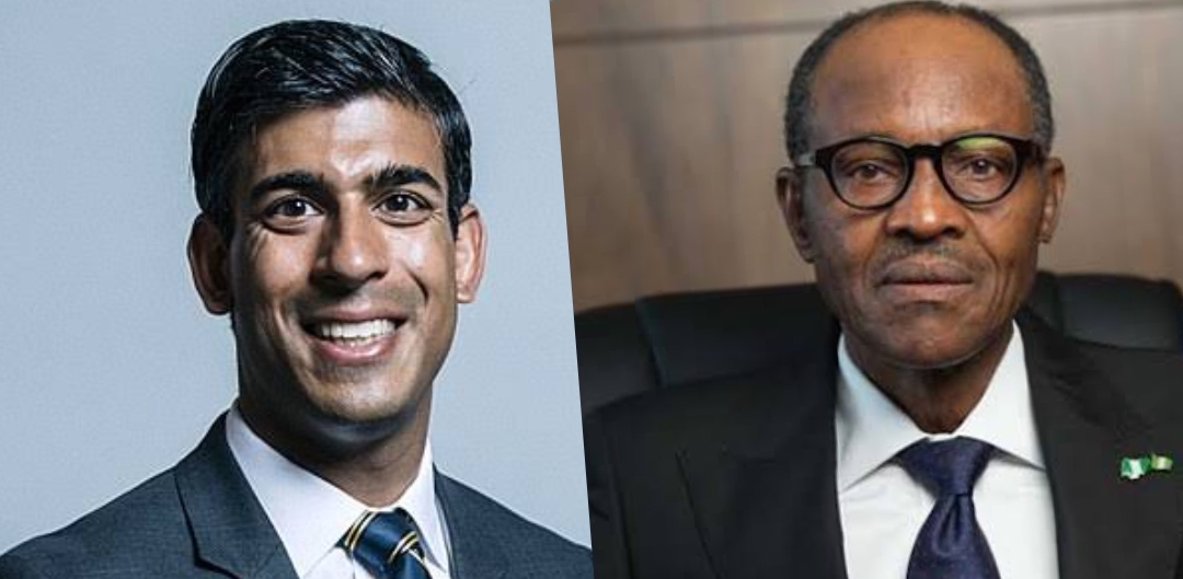 Rishi Sunak and President Muhammadu Buhari