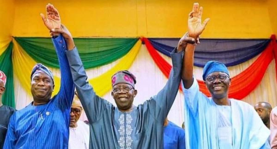Obafemi Hamzat, Bola Tinubu and Babajide Sanwo-Olu [Photo Credit: Bola Tinubu]