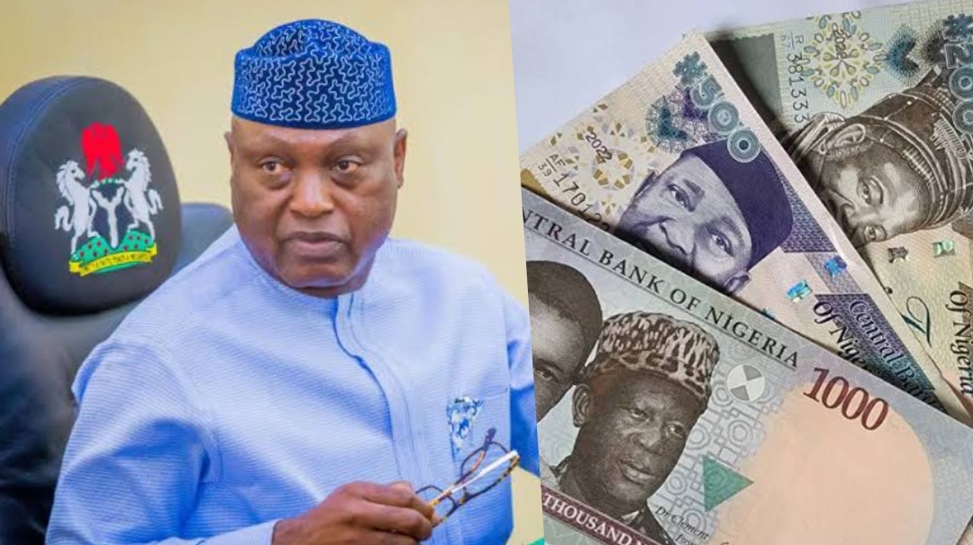 Biodun Oyebanji and old naira notes
