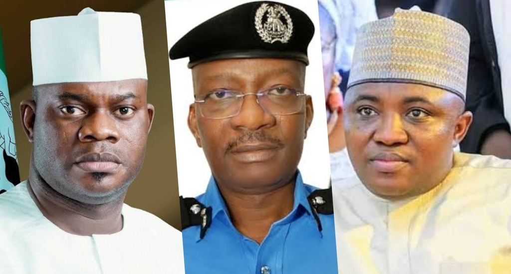 Yahaya Bello, Olukayode Egbetokun and Mustapha Ajaka