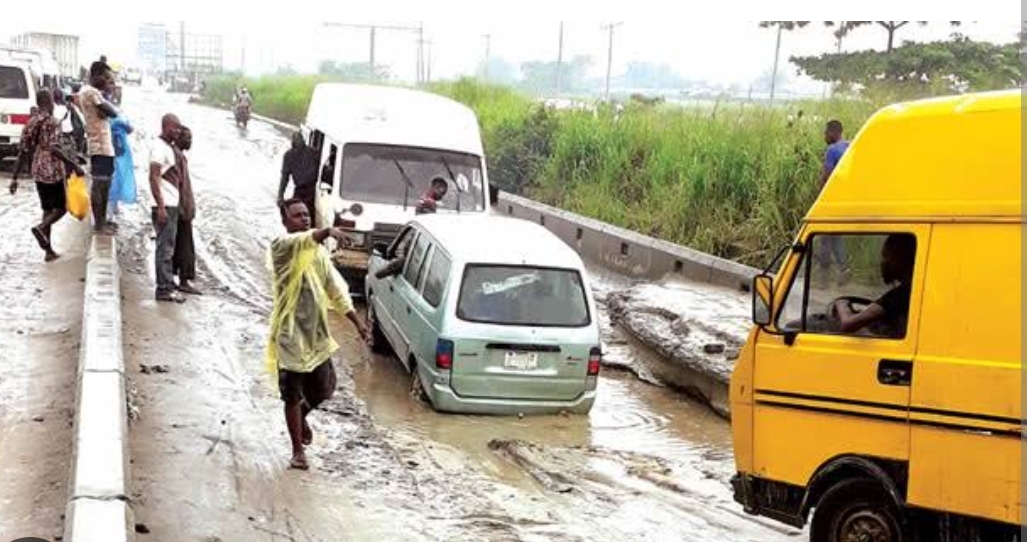 Bad Badaggry road, Lagos (Credit: Punch Newspapers)