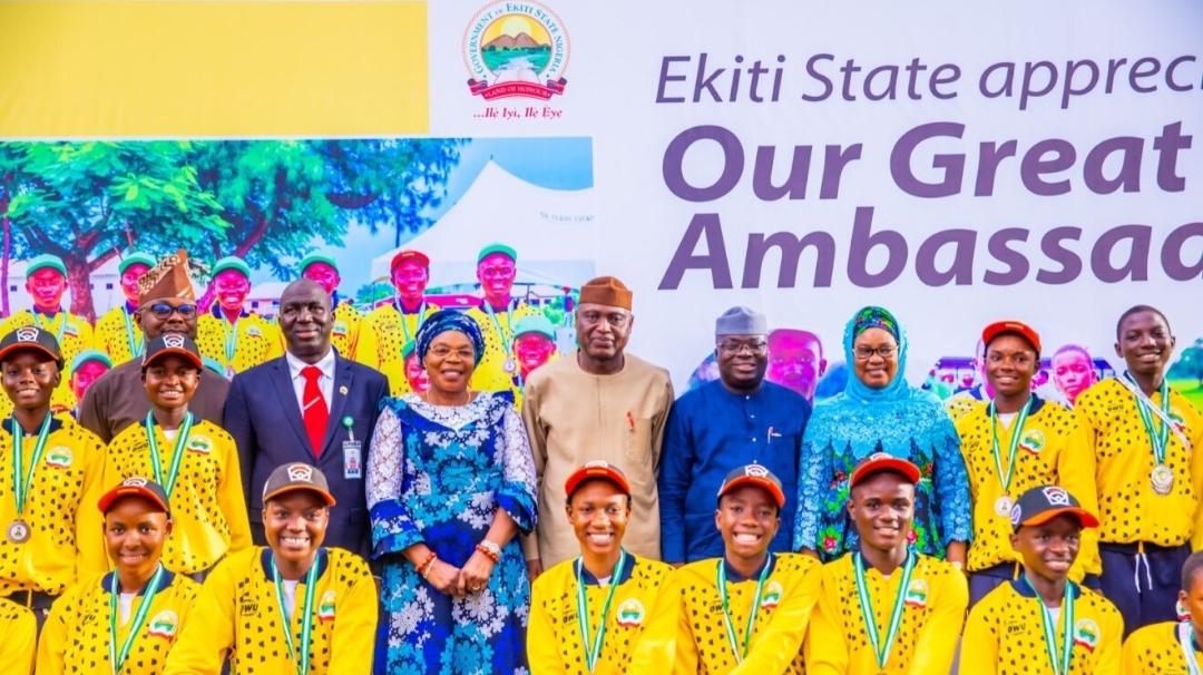 Biodun Oyebanji and team Ekiti (Credit: NAN)