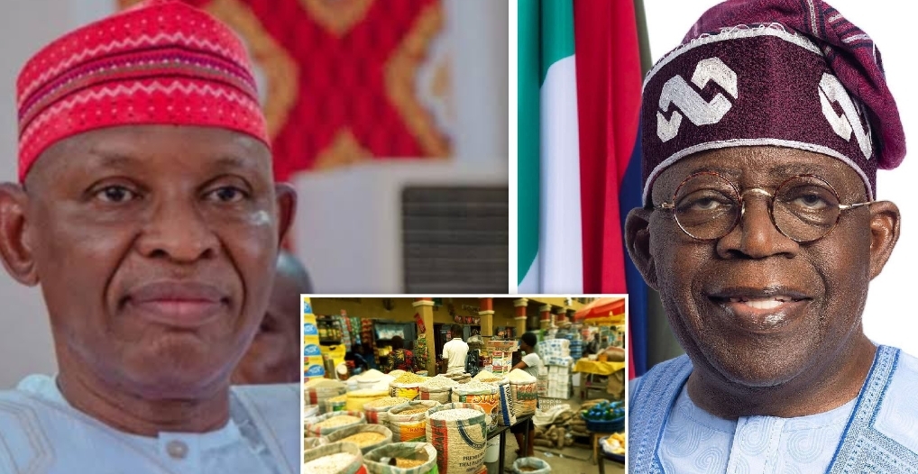 Governor Abba Yusuf, food items and President Bola Tinubu
