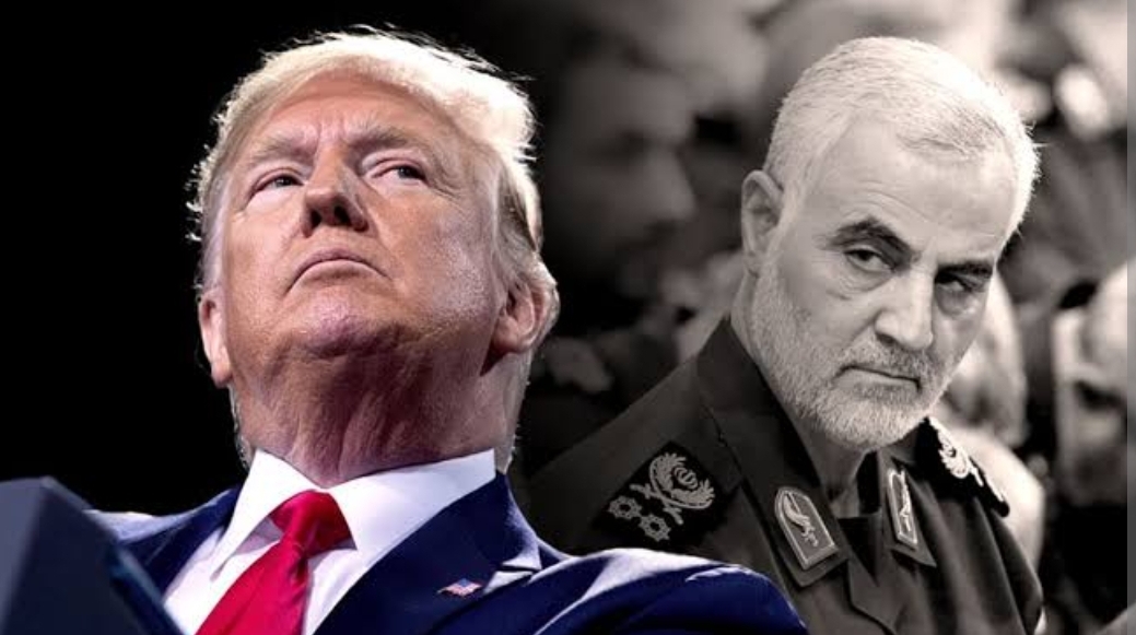 Former President Donald Trump and Qassim Suleimani