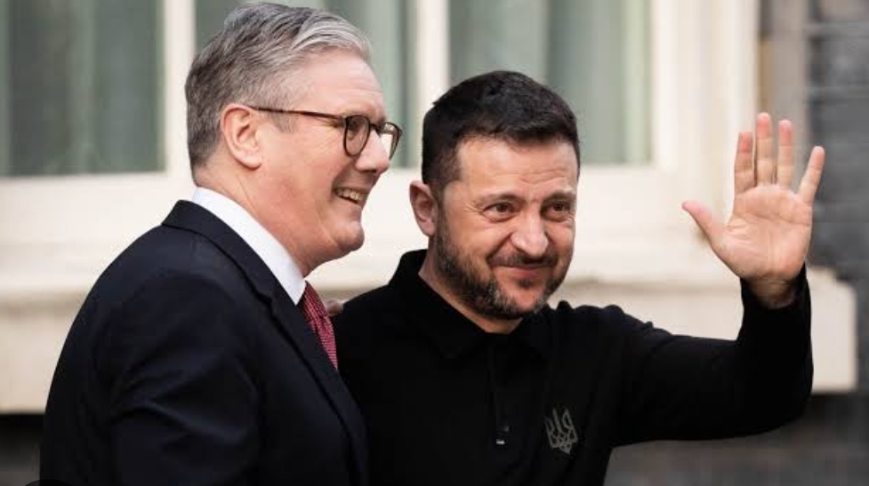 UK PM Keir Starmar and Ukraine President Volodymyr Zelensky (Credit: BBC)
